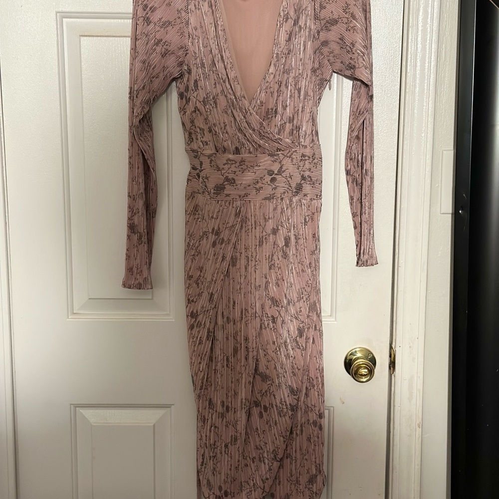 RACHEL Rachel Roy Mauve Long Sleeve Dress